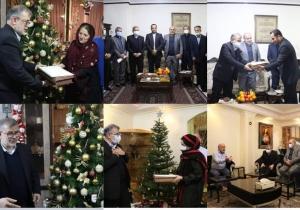 دیدار استاندار البرز با خانواده ایثارگران آزاده مسیحی در فردیس در آستانه سال نو میلادی