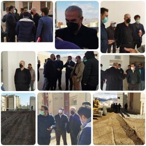 بازدید عضو هیئت مدیره شرکت عمران شهر جدید هشتگرد از پروژه‌های مسکن مهر