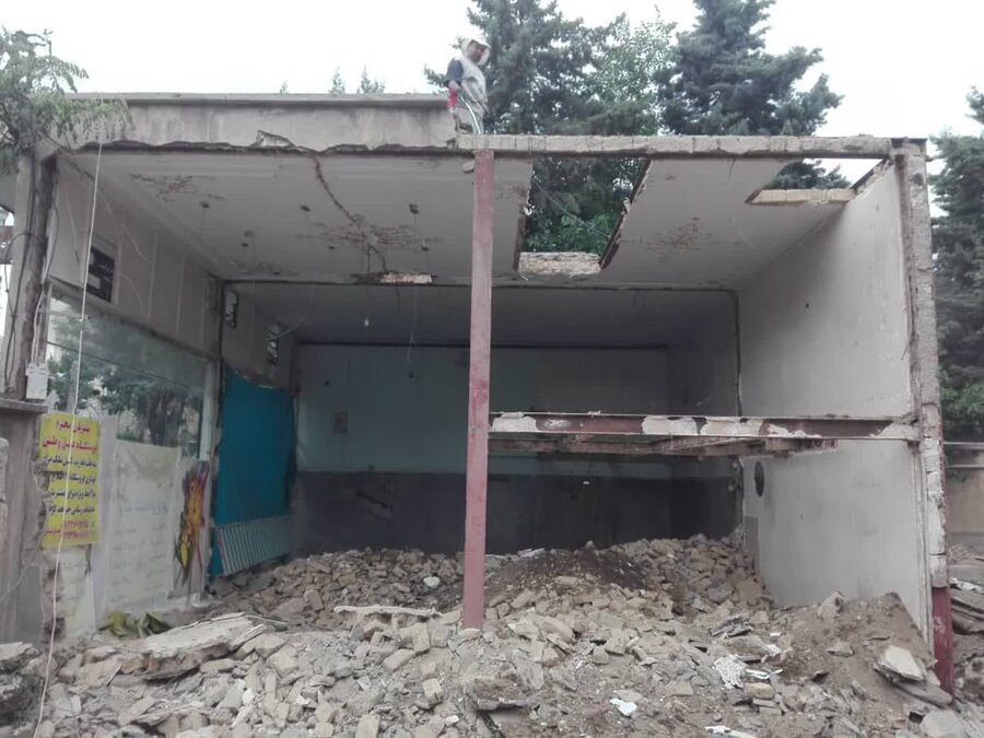 آزادسازی ۱۰۰۰ متر مربع از اراضی خیابان شهید میرزائی پرور