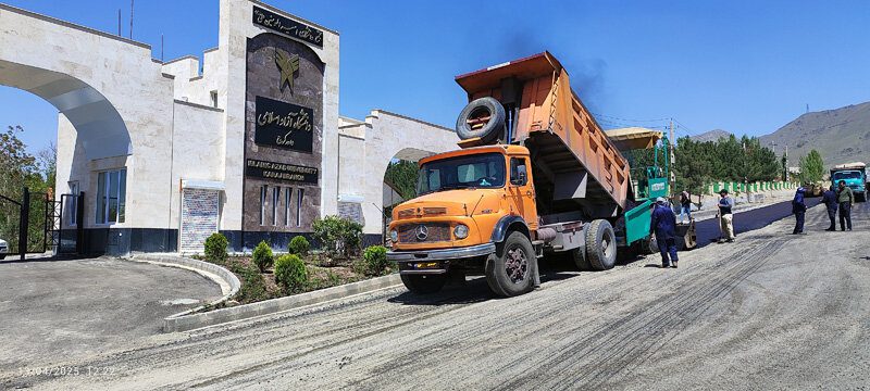 پایان عملیات اجرایی و آسفالت پروژه اتصال بلوار جمهوری به بزرگراه شهید سلیمانی