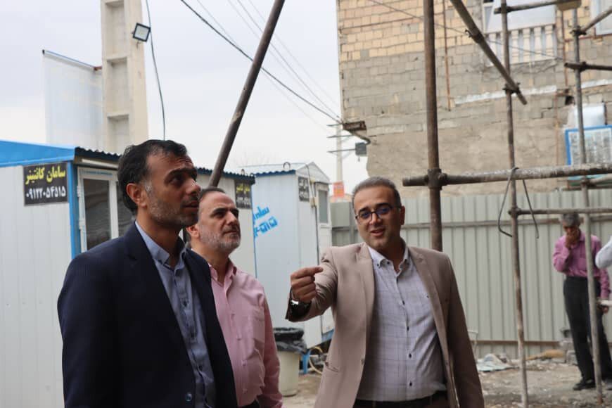 بازدید اعضای شورای شهر از ایستگاه در حال ساخت شعبان‌آباد
