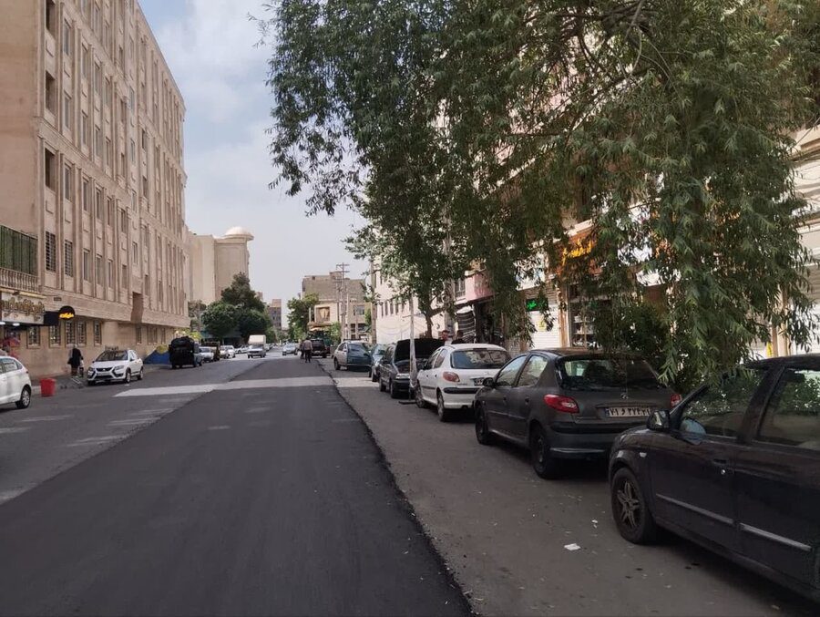 پایان عملیات تراش و روکش آسفالت در شهرک‌های بهاران و گل‌ها