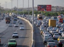 ترافیک سنگین در آزادراه تهران-کرج-قزوین