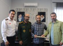 عضو شورا و فرمانده سپاه امام حسین(ع) با سرپرست سازمان آتش‌نشانی دیدار کردند