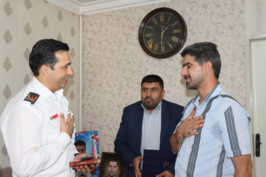 گرامیداشت یاد شهید "پوریا صفایی" توسط سرپرست آتشنشانی