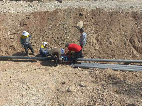 خط انتقال آب بهشت سکینه(س) مرمت و بازسازی شد
