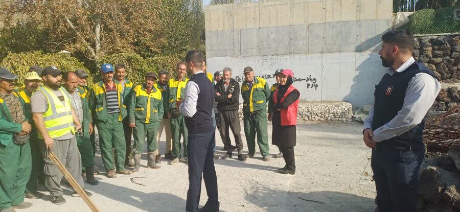 نیروهای سبزبان منطقه ۸ اصول ایمنی و اطفای حریق را فرا گرفتنند