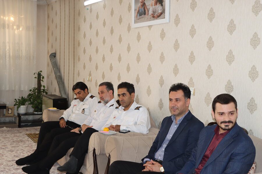 گرامیداشت یاد شهید "پوریا صفایی" توسط سرپرست آتش‌نشانی