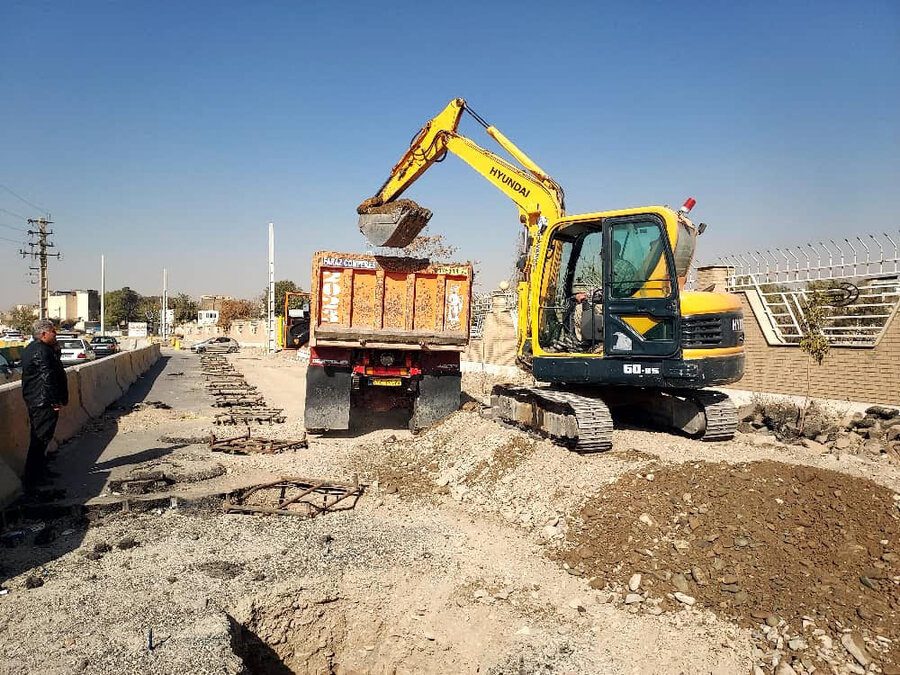 عملیات عمرانی در پروژه تقاطع غیرهمسطح شیخآباد کرج در جریان است
