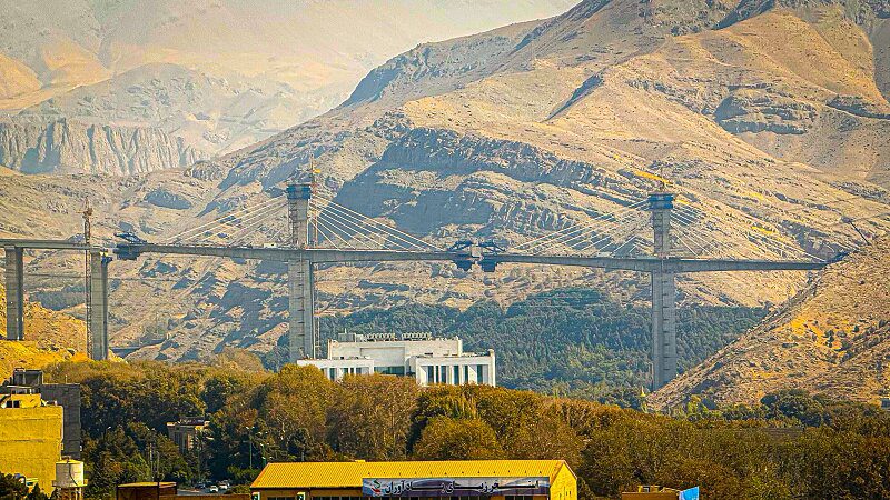 پل B1 نماد شکوه مهندسی ایرانی در آزادراه شمالی کرج/ بلندترین پل خاورمیانه