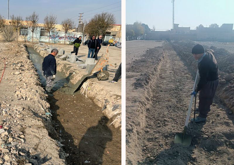 بهسازی محیطی خیابان پنجم آقتپه انجام شد