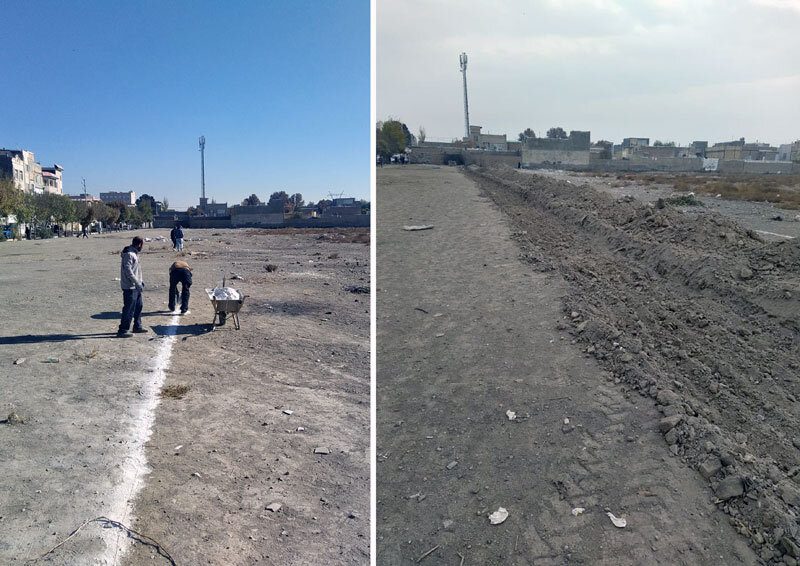 بهسازی محیطی خیابان پنجم آقتپه انجام شد