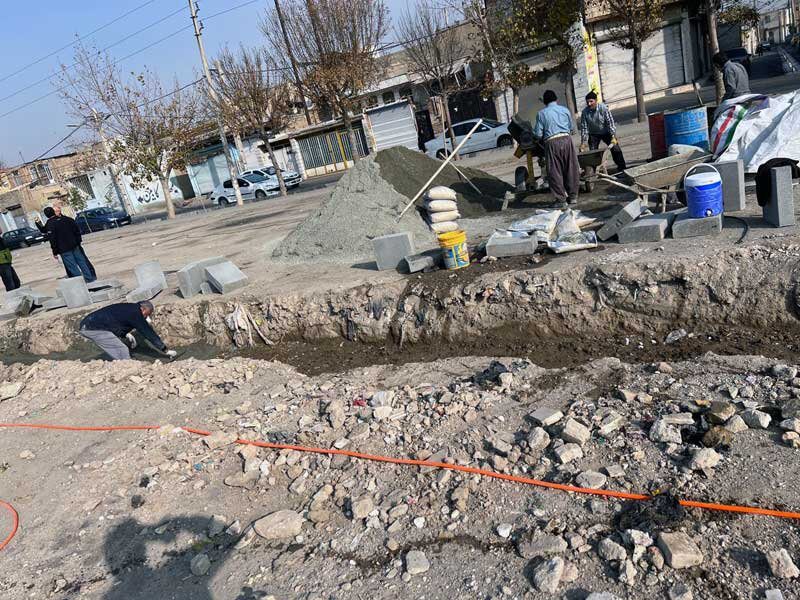 بهسازی محیطی خیابان پنجم آقتپه انجام شد