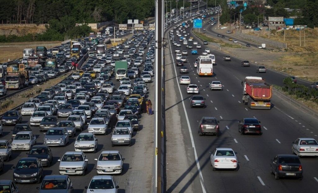 ترافیک سنگین در آزادراه تهران – کرج – قزوین