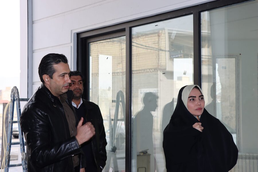 بازدید عضو شورای اسلامی شهر کرج از ایستگاه جدید آتش‌نشانی