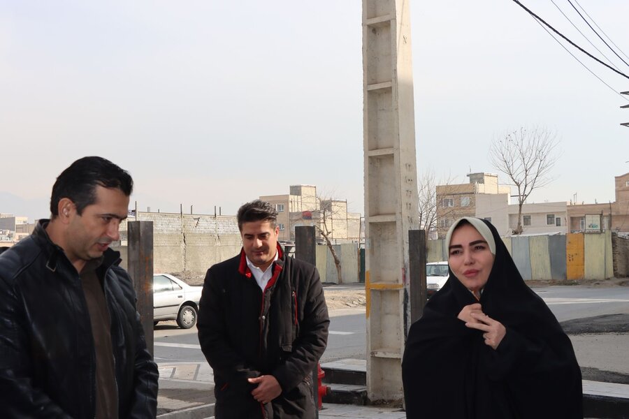 بازدید عضو شورای اسلامی شهر کرج از ایستگاه جدید آتش‌نشانی