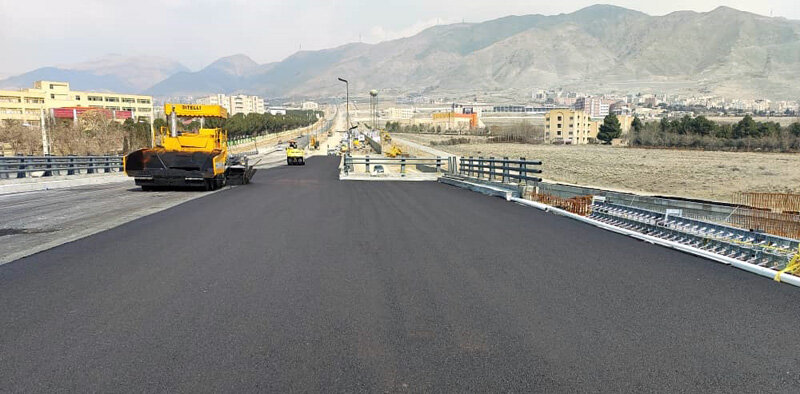 پل شهدای غزه نقطه اتصال به بزرگراه شهید سلیمانی