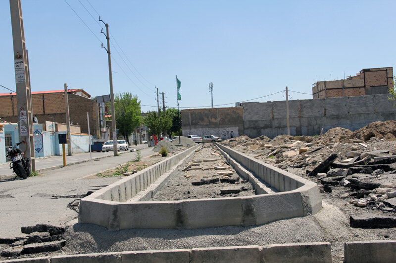 بهسازی خیابان پنجم غربی آق تپه سرعت گرفت