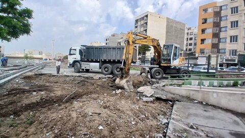 عملیات عمرانی بلوار پونه غربی آغاز شد