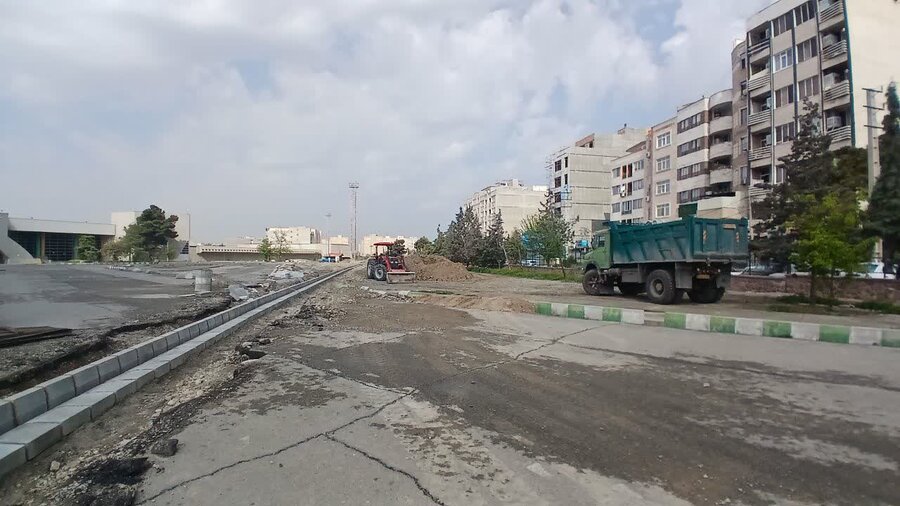آغاز عملیات عمرانی بلوار پونه غربی پس از رفع معارضین ملکی
