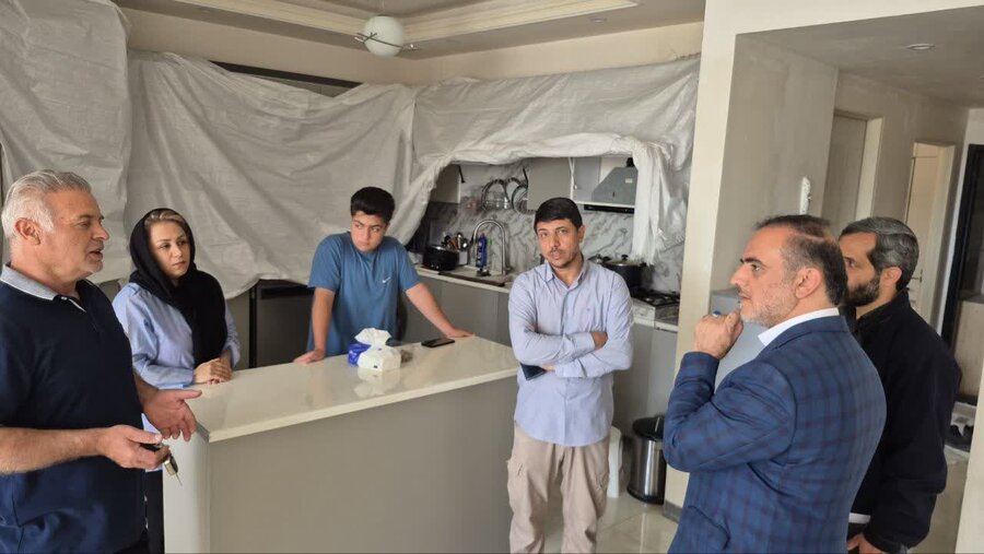 نظارت مستقیم رئیس کمیسیون عمران بر بازسازی تخریب‌های ناشی از جنگ