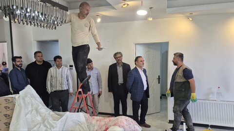 نظارت مستقیم رئیس کمیسیون عمران بر بازسازی تخریب‌های ناشی از جنگ