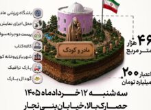 پارک مادر و کودک سه‌شنبه افتتاح می‌شود
