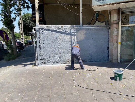 حذف زوائد بصری؛ اقدامی مستمر برای آراستگی معابر منطقه ۷