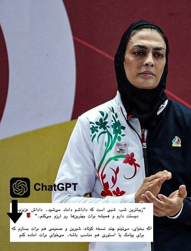 سوتی بزرگ شهربانو منصوریان/ کپی پیام تبریک عروسی لو رفت +عکس