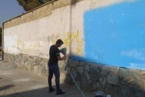 دیوارهای محله «حسن آباد» رنگ‌آمیزی شد