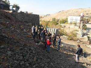 بازدید بخشدار مرکزی کرج از مسیر انتقال خط لوله گاز به روستاهای دروان و خوارس