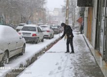 بارش برف در محور چالوس و گردنه طالقان