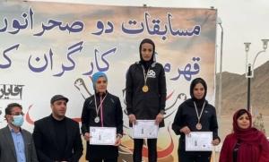 قهرمانی بانوی کارگر دونده البرزی در مسابقات کشوری