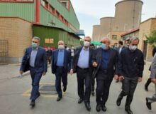 وزیر بهداشت از کارخانجات گروه صنعتی مپنا در البرز بازدید کرد