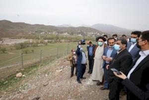 وزیر میراث‌فرهنگی از پروژه ۲۷ هکتاری گردشگری طالقان بازدید کرد