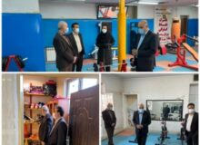 بازدید معاون توسعه مدیریت و منابع دانشگاه علوم پزشکی البرزاز سالن ورزشی دانشگاه