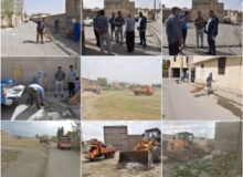 بازدید میدانی مدیریت شهری گلسار از محله شهید چمران