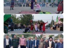 اجرای مراسم تعزیه خوانی در عرب آباد شهرستان چهارباغ‌‌‌‌