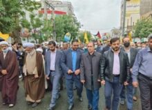 راهپیمای روز جهانی قدس در کمالشهر برگزار شد