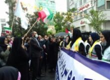 دانش آموزان البرز در روز قدس  سرود ” فرمانده  ” اجرا کردند