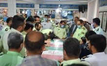 برگزاری مراسم استقبال از شهید گمنام در ستاد انتظامی ساوجبلاغ