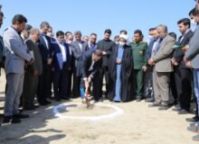 کلنگ احداث ساختمان دادگستری شهرستان چهارباغ بر زمین زده شد