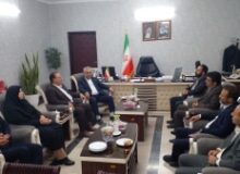 دیدار شهردار ، رئیس و اعضای شورای اسلامی شهر هشتگرد با فرماندار جدید ساوجبلاغ