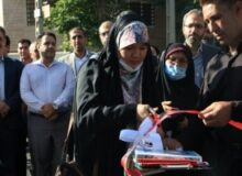 افتتاحِ پارک «باغ خرمالو» با دستانِ دختر شهید در روزِ دختر