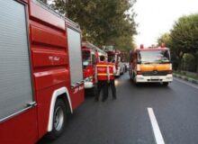 رزمایش حریق و نجات از ارتفاع در فردیس برگزار شد