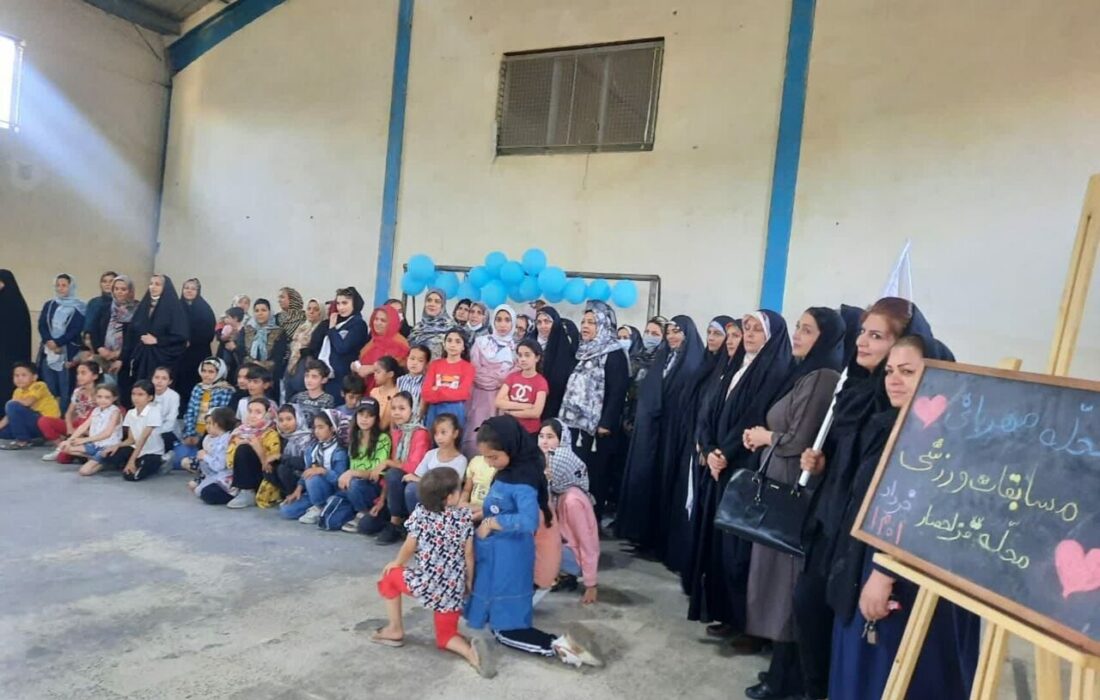 برگزاری جشنواره ورزشی مادرانه دخترانه در محله قزلحصار کرج