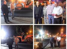 توزیع بالغ بر ۱۰ هزار تن آسفالت در معابر شهری هشتگرد