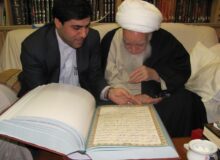 هنرمند البرزی رکورد ۴۰ بار کتابت قرآن کریم را به خود اختصاص داد