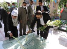 تجدید میثاق و گلباران مزار شهدای امام زاده طاهر (ع) کرج در نخستین روز هفته قوه قضائیه
