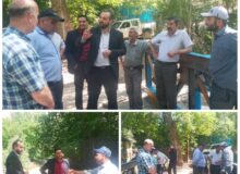 بازدید شهردار طالقان از  نحوه عملیات عمرانی پروژه احداث پل کلباغ محله حسنجون و سید آباد